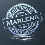 Bild von   acryl button mit namensgravurjpg | fotogeschenkideende 🎀 Geschenke mit eigenem Foto Motiv o Text