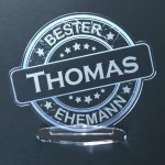 Bild von   acryl button mit namensgravurjpg | fotogeschenkideende 🎀 Geschenke mit eigenem Foto Motiv o Text