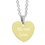 Bild von   anhaenger mit gravur herz goldjpg | fotogeschenkideende 🎀 Geschenke mit eigenem Foto Motiv o Text