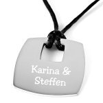 Bild von   anhaenger mit gravur quadrojpg | fotogeschenkideende 🎀 Geschenke mit eigenem Foto Motiv o Text