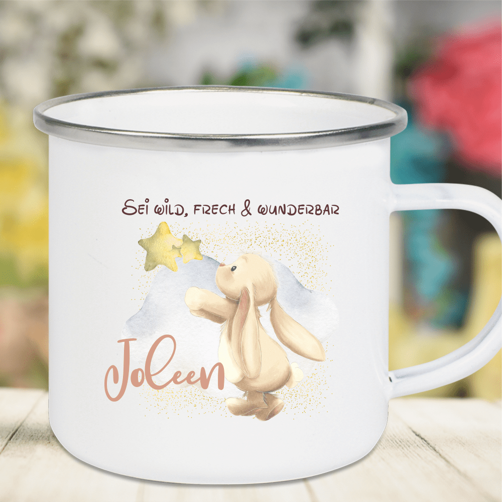 Bild von   emaille tasse kinder mit deinepng | fotogeschenkideende 🎀 Geschenke mit eigenem Foto Motiv o Text