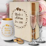 Bild von   hochzeit sektglaeser und windlpng | fotogeschenkideende 🎀 Geschenke mit eigenem Foto Motiv o Text