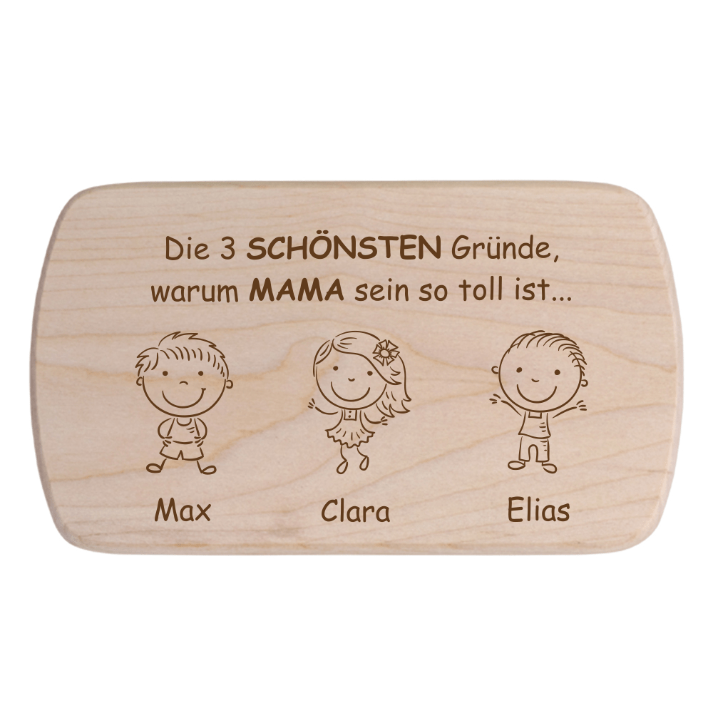 Bild von   fruehstuecksbrett die schoenstpng | fotogeschenkideende 🎀 Geschenke mit eigenem Foto Motiv o Text