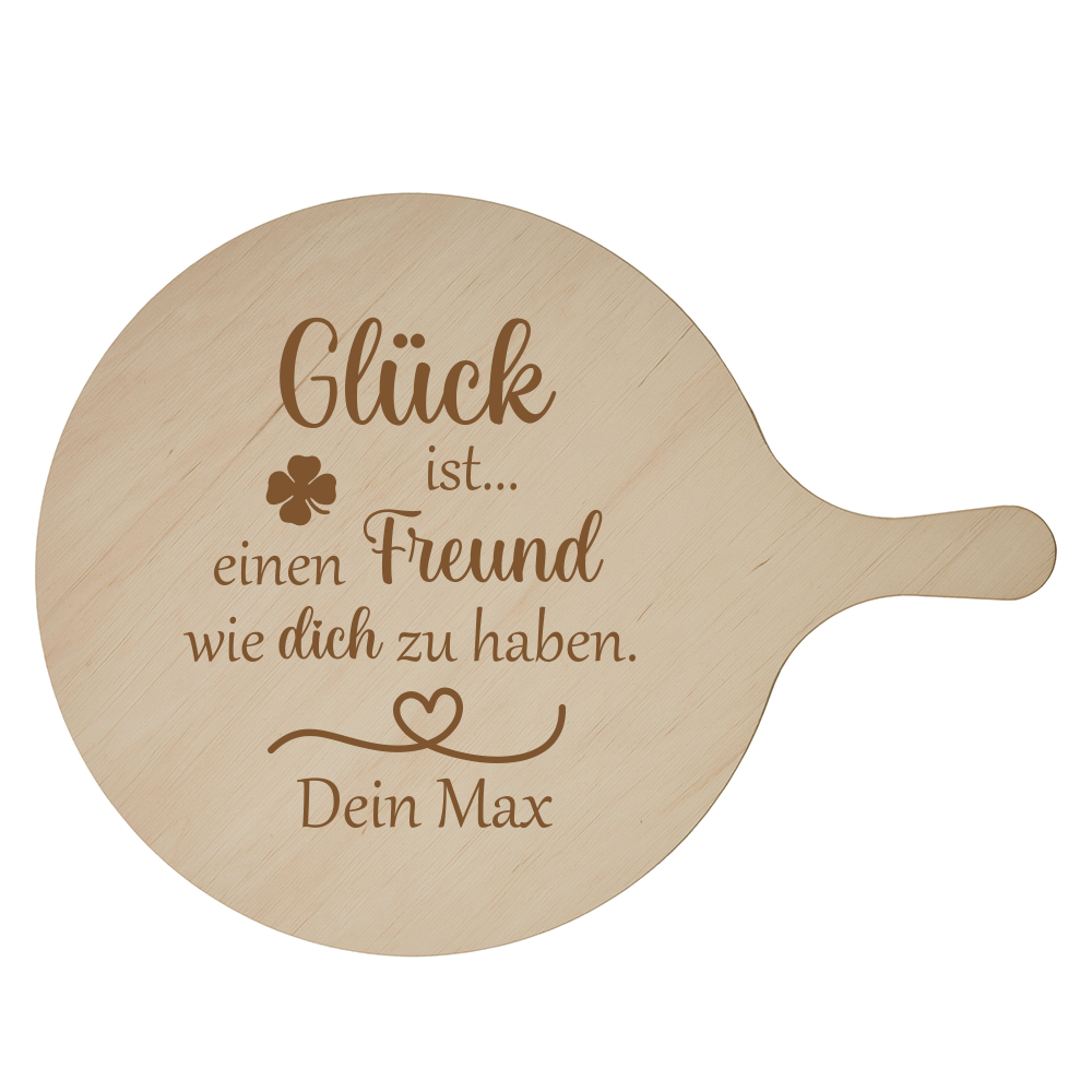 Bild von   pizzabrett glueck ist einen frpng | fotogeschenkideende 🎀 Geschenke mit eigenem Foto Motiv o Text