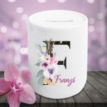 Bild von   spardose mit namen floral modepng | fotogeschenkideende 🎀 Geschenke mit eigenem Foto Motiv o Text