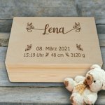Bild von   erinnerungskiste baby zur gebupng | fotogeschenkideende 🎀 Geschenke mit eigenem Foto Motiv o Text
