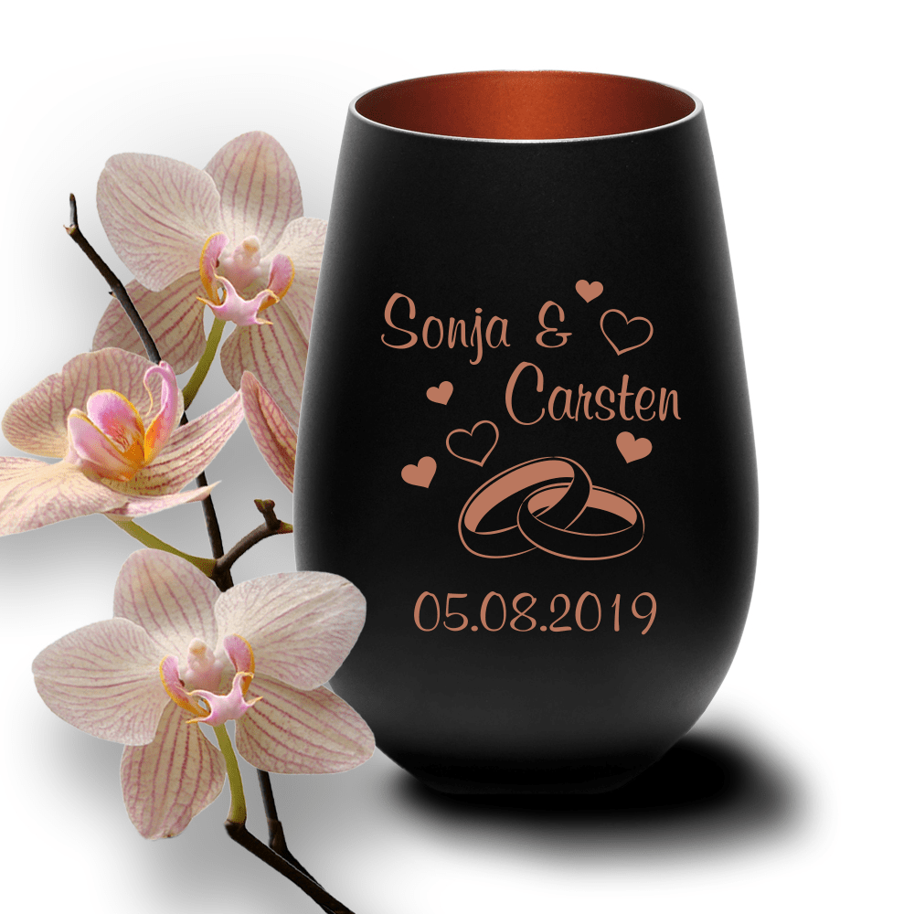 Bild von   windlicht mit gravur zur hochzpng | fotogeschenkideende 🎀 Geschenke mit eigenem Foto Motiv o Text