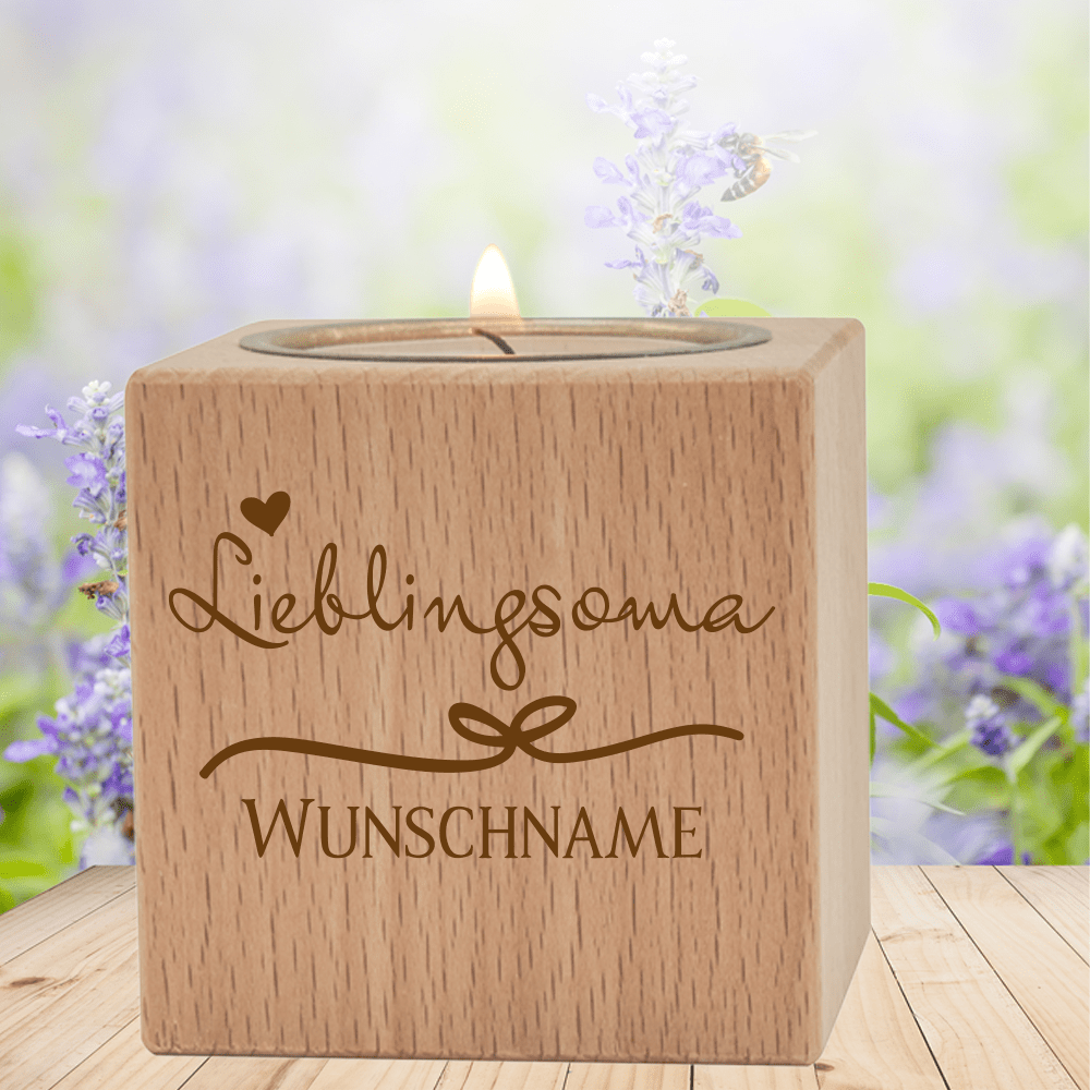 Bild von   teelichthalter lieblingsoma mipng | fotogeschenkideende 🎀 Geschenke mit eigenem Foto Motiv o Text