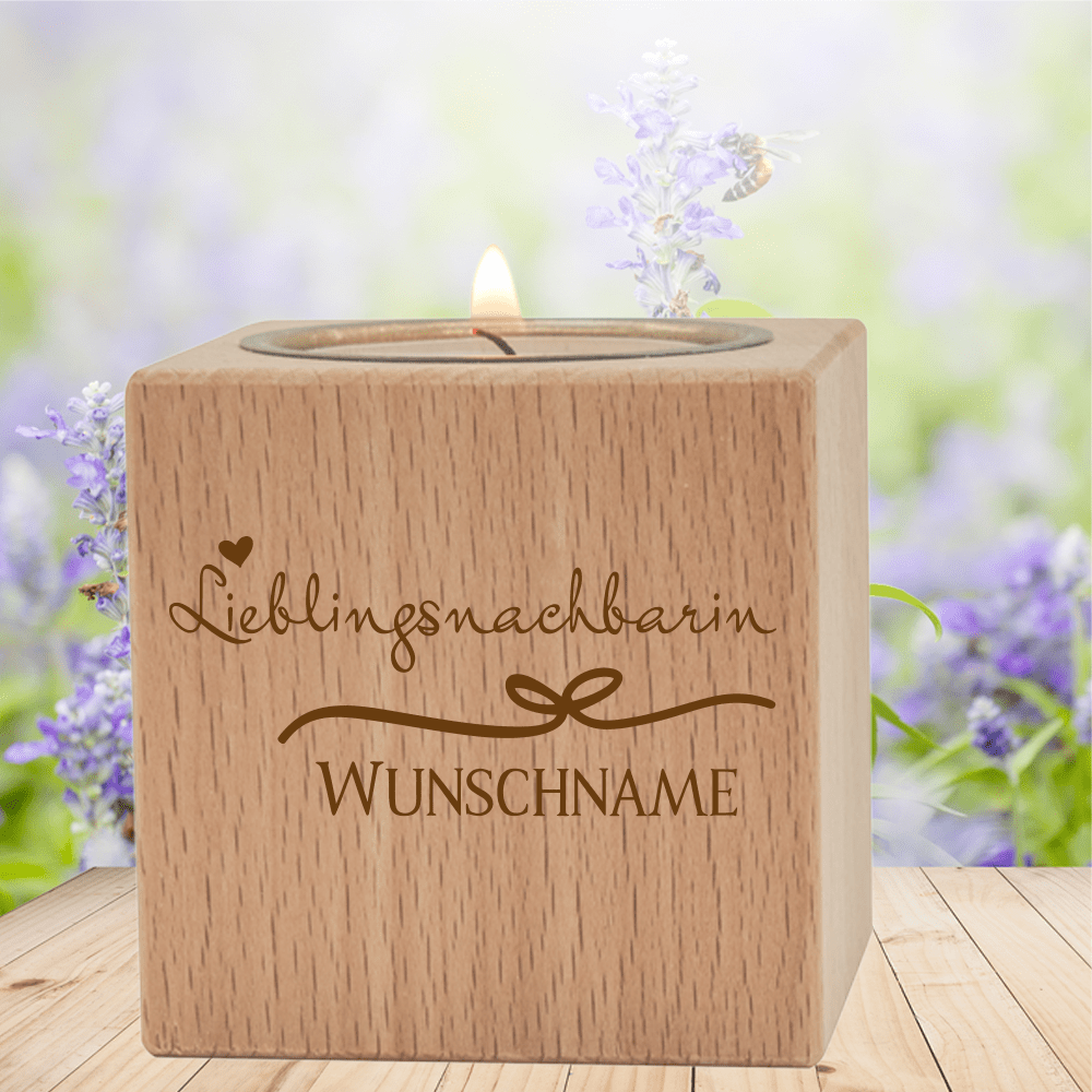 Bild von   teelichthalter lieblingsnachbapng | fotogeschenkideende 🎀 Geschenke mit eigenem Foto Motiv o Text