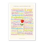 Bild von   poster fruehlingswoerter dinjpg | fotogeschenkideende 🎀 Geschenke mit eigenem Foto Motiv o Text