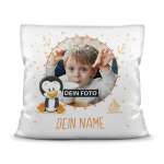 Bild von   fotokissen pinguin personalisijpg | fotogeschenkideende 🎀 Geschenke mit eigenem Foto Motiv o Text