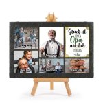 Bild von   schieferplatte fuer opa mit fojpg | fotogeschenkideende 🎀 Geschenke mit eigenem Foto Motiv o Text