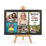 Bild von   schieferplatte fuer oma mit fojpg | fotogeschenkideende 🎀 Geschenke mit eigenem Foto Motiv o Text