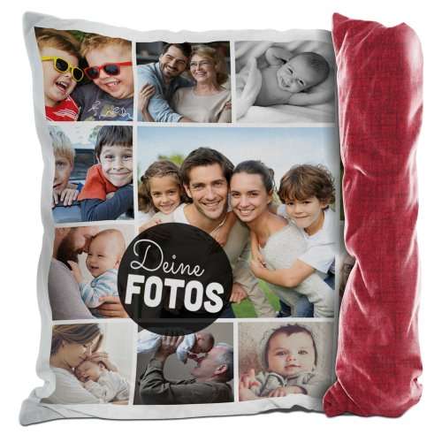 Bild von   kissen mit fotocollage fuer jpg | fotogeschenkideende 🎀 Geschenke mit eigenem Foto Motiv o Text