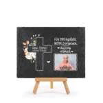 Bild von   schieferplatte mit trauerbildjpg | fotogeschenkideende 🎀 Geschenke mit eigenem Foto Motiv o Text