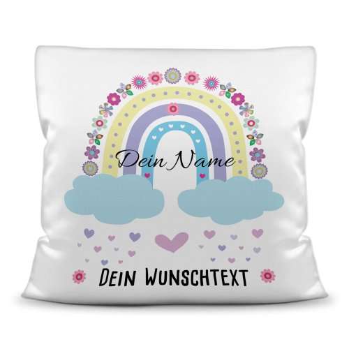 Bild von   namenskissen regenbogen wolkjpg | fotogeschenkideende 🎀 Geschenke mit eigenem Foto Motiv o Text