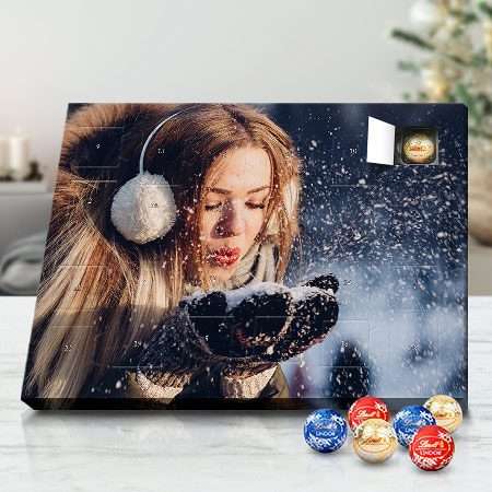Bild von   lindt lindor foto adventskalenjpg | fotogeschenkideende 🎀 Geschenke mit eigenem Foto Motiv o Text