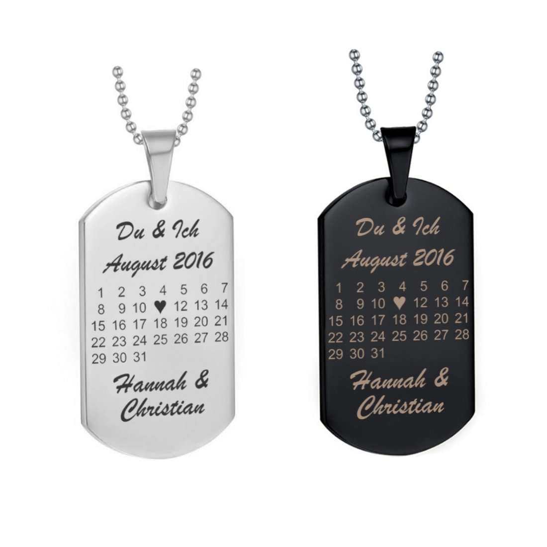 Bild von   halskette dog tag anhaenger mojpg | fotogeschenkideende 🎀 Geschenke mit eigenem Foto Motiv o Text