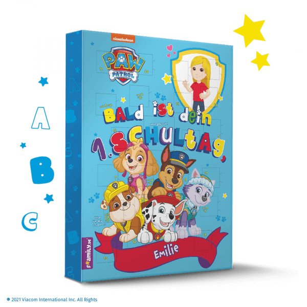 Bild von   paw patrol countdown schulstarpng | fotogeschenkideende 🎀 Geschenke mit eigenem Foto Motiv o Text