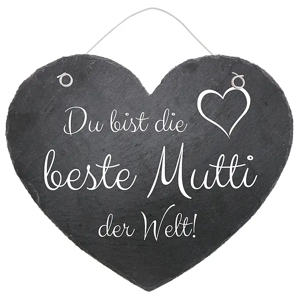Bild von   schieferherz beste mutter derjpg | fotogeschenkideende 🎀 Geschenke mit eigenem Foto Motiv o Text