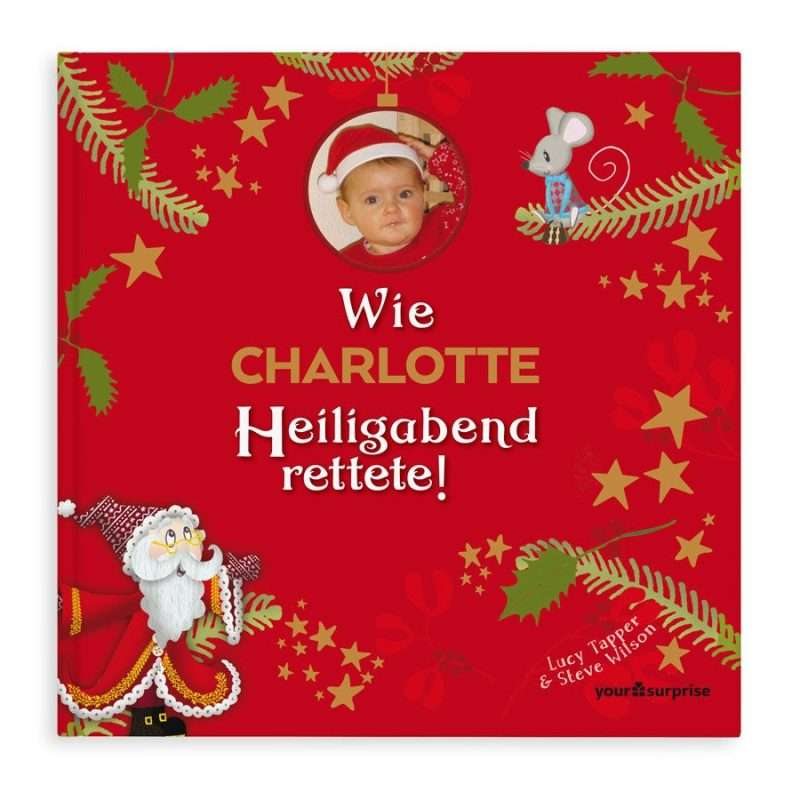 Personalisiertes Weihnachtsbuch - Wie Heiligabend gerettet wurde - Hardcover