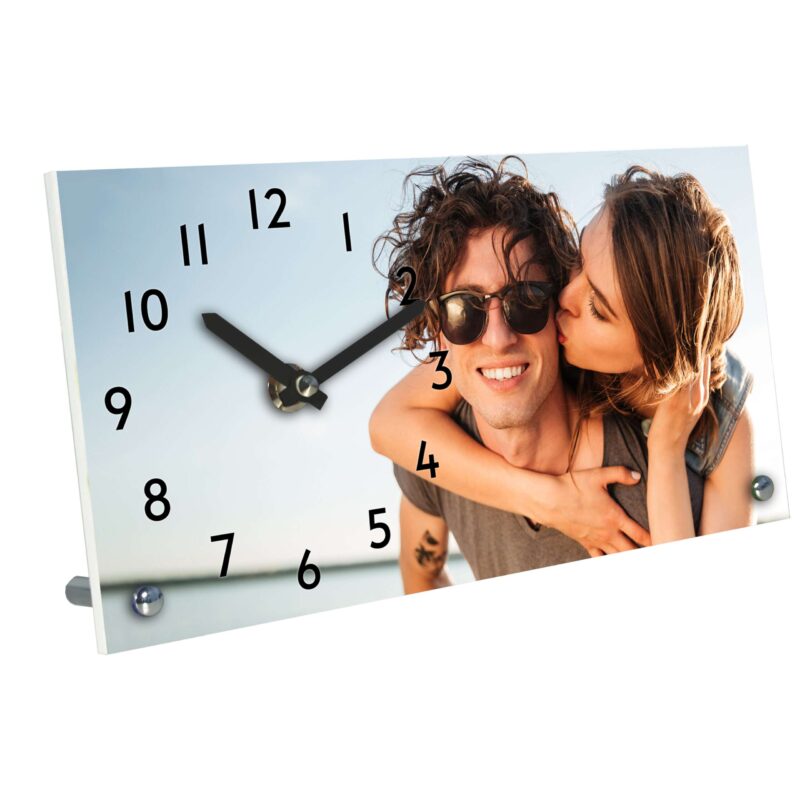 Bild von   tischuhr mit foto kunststoffjpg | fotogeschenkideende 🎀 Geschenke mit eigenem Foto Motiv o Text