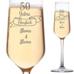 Bild von   graviertes sektglas goldenejpg | fotogeschenkideende 🎀 Geschenke mit eigenem Foto Motiv o Text