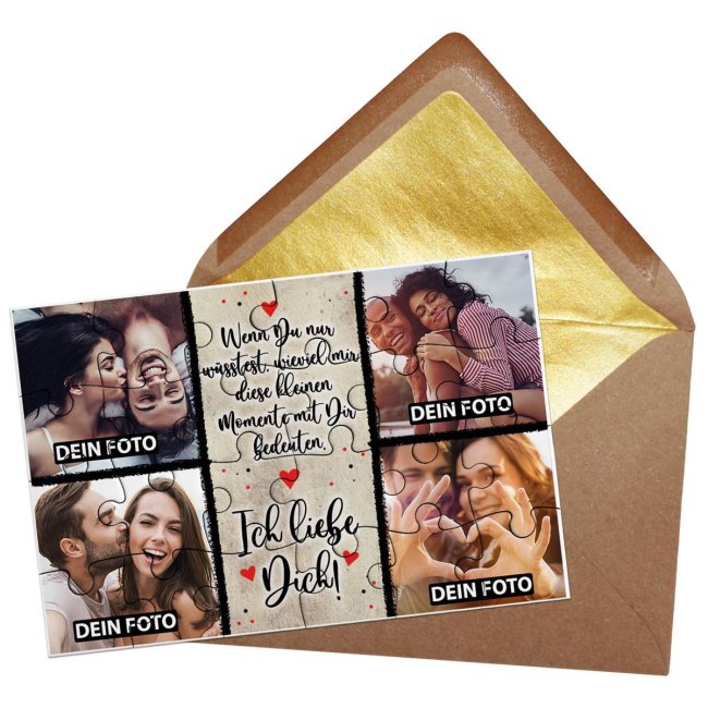 Bild von   foto puzzle mit vier fotos undjpg | fotogeschenkideende 🎀 Geschenke mit eigenem Foto Motiv o Text