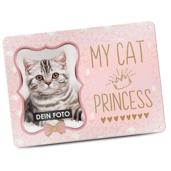 Bild von   katzenschild my cat princessjpg | fotogeschenkideende 🎀 Geschenke mit eigenem Foto Motiv o Text