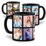 Bild von   schwarze tasse mit fotocollagejpg | fotogeschenkideende 🎀 Geschenke mit eigenem Foto Motiv o Text