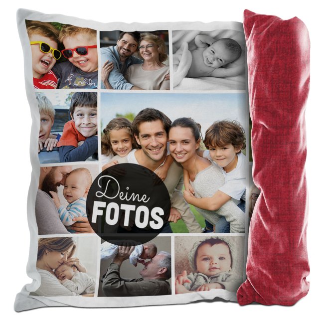 Bild von   kissen mit fotocollage fuer jpg | fotogeschenkideende 🎀 Geschenke mit eigenem Foto Motiv o Text