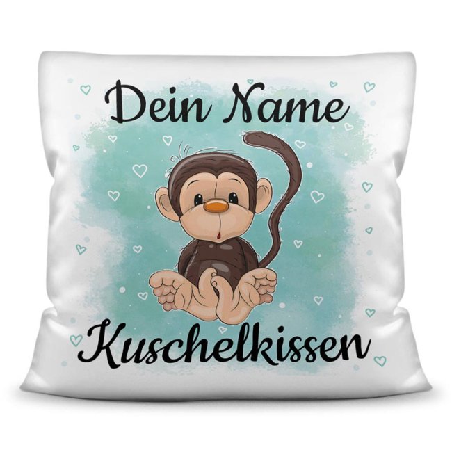 Kissen für Kinder mit süßem Tiermotiv und Name