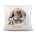 Bild von   fotokissen pinguin personalisijpg | fotogeschenkideende 🎀 Geschenke mit eigenem Foto Motiv o Text