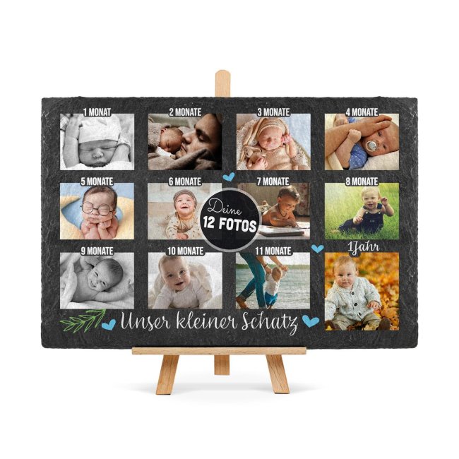 Bild von   schiefertafel mit fotos  ljpg | fotogeschenkideende 🎀 Geschenke mit eigenem Foto Motiv o Text
