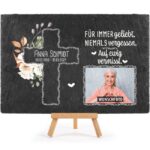 Bild von   schieferplatte mit trauerbildjpg | fotogeschenkideende 🎀 Geschenke mit eigenem Foto Motiv o Text