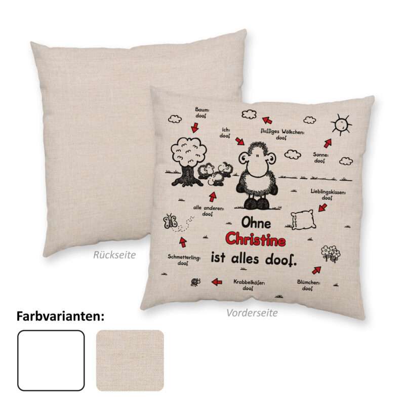 Bild von   kissen ohne ist alles dojpg | fotogeschenkideende 🎀 Geschenke mit eigenem Foto Motiv o Text