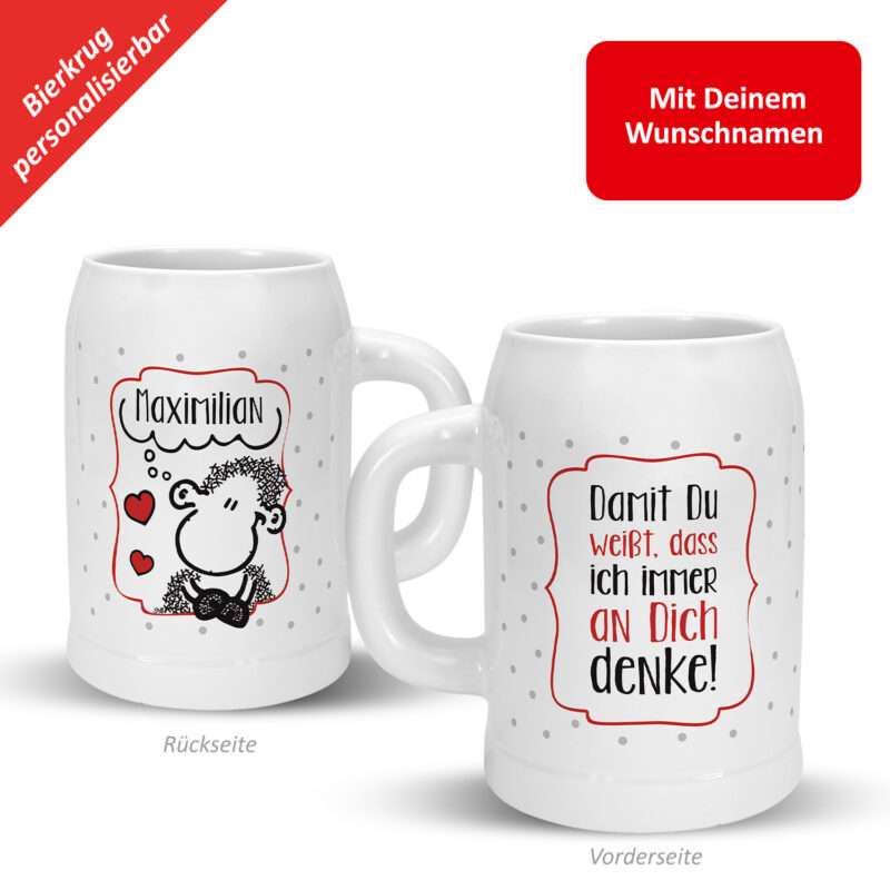 Bild von   bierkrug fuer verliebte damijpg | fotogeschenkideende 🎀 Geschenke mit eigenem Foto Motiv o Text