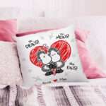 Bild von   kissen fuer paare ich deinsjpg | fotogeschenkideende 🎀 Geschenke mit eigenem Foto Motiv o Text