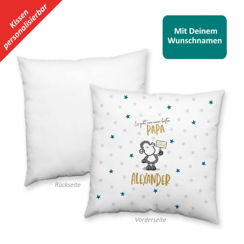 Bild von   kissen es gibt nur einen besjpg | fotogeschenkideende 🎀 Geschenke mit eigenem Foto Motiv o Text