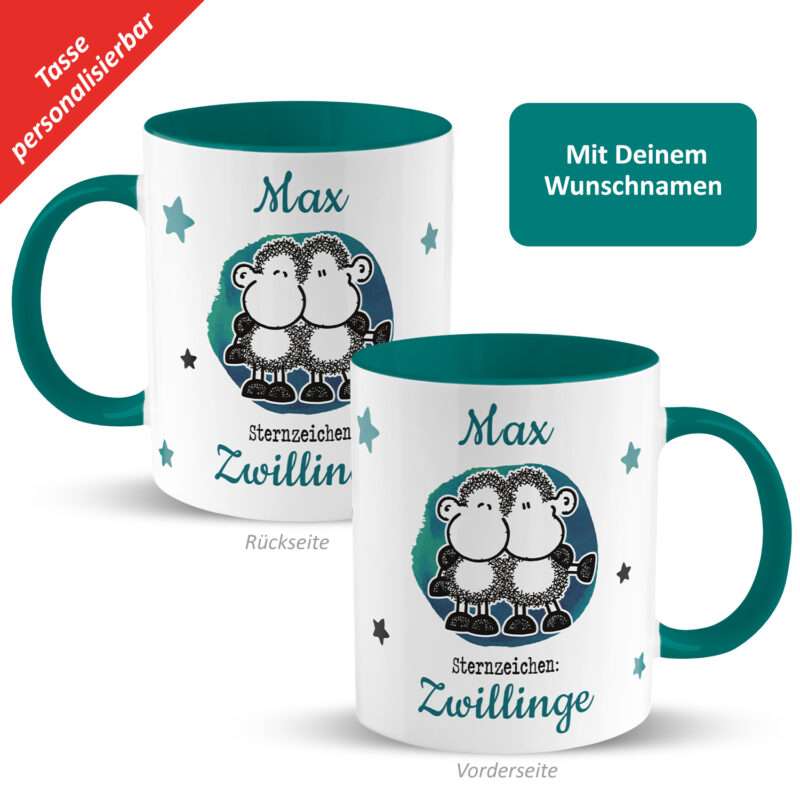 Bild von   tasse mit sternzeichen zwilljpg | fotogeschenkideende 🎀 Geschenke mit eigenem Foto Motiv o Text
