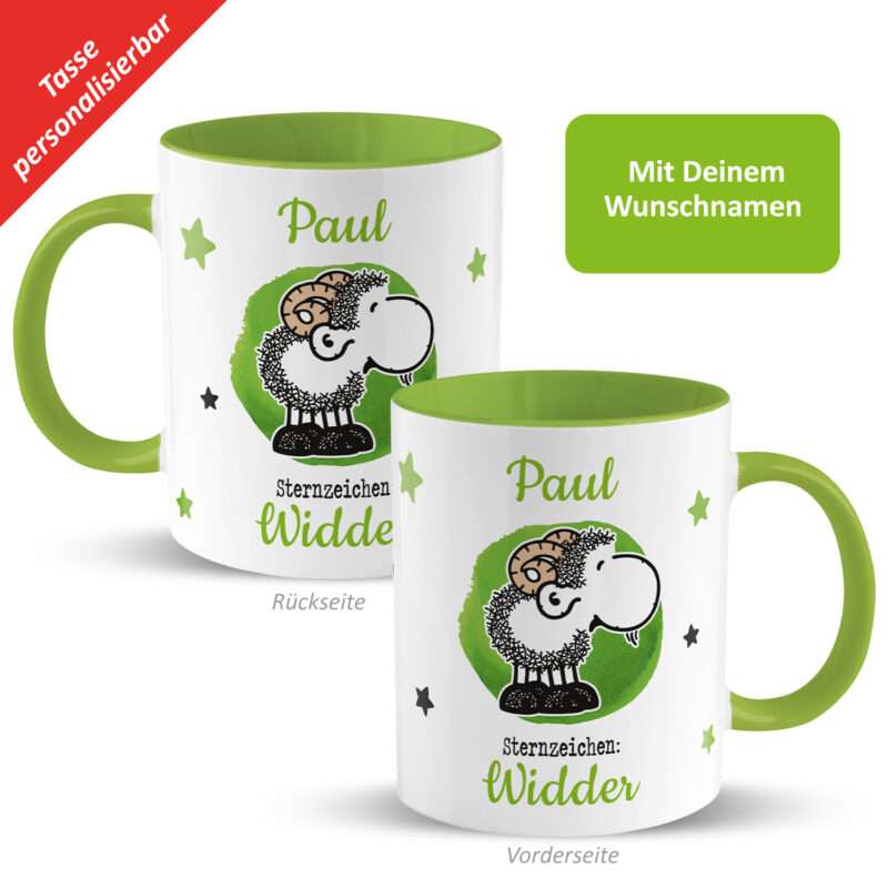 Bild von   tasse mit sternzeichen widdejpg | fotogeschenkideende 🎀 Geschenke mit eigenem Foto Motiv o Text