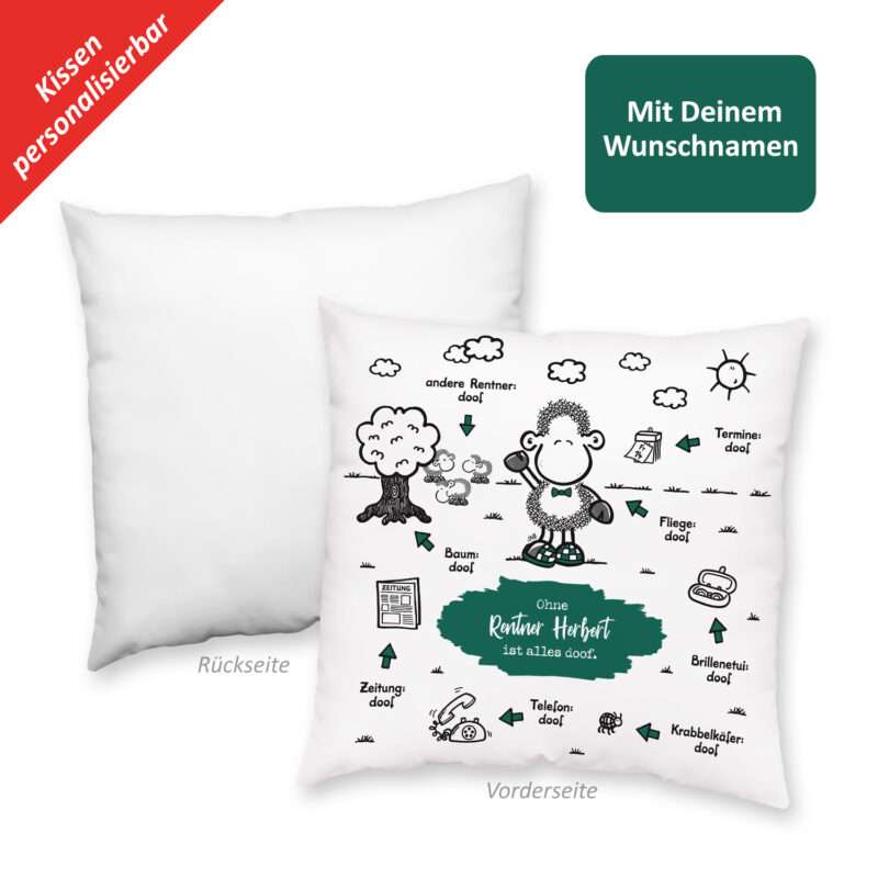 Bild von   kissen ohne rentner istjpg | fotogeschenkideende 🎀 Geschenke mit eigenem Foto Motiv o Text