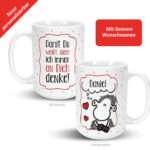 Bild von   xl tasse fuer verliebte damijpg | fotogeschenkideende 🎀 Geschenke mit eigenem Foto Motiv o Text