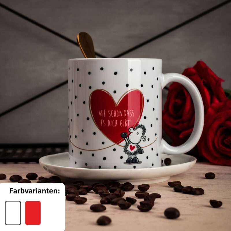 Bild von   tasse wie schoen dass es dijpg | fotogeschenkideende 🎀 Geschenke mit eigenem Foto Motiv o Text