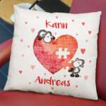 Bild von   kissen fuer paare puzzle mjpg | fotogeschenkideende 🎀 Geschenke mit eigenem Foto Motiv o Text