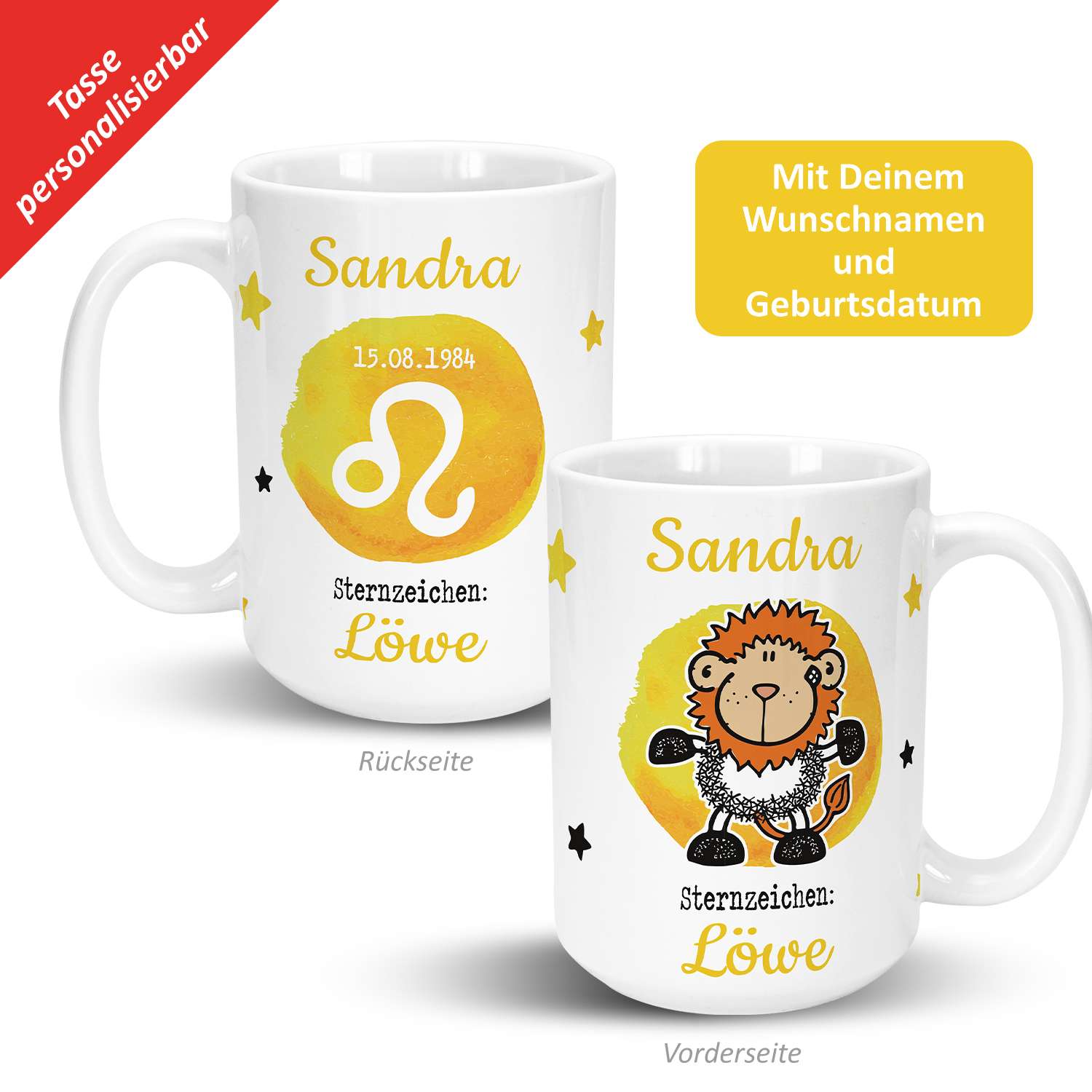 Bild von   xl tasse mit sternzeichen alajpg | fotogeschenkideende 🎀 Geschenke mit eigenem Foto Motiv o Text
