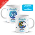 Bild von   tasse mit sternzeichen fischjpg | fotogeschenkideende 🎀 Geschenke mit eigenem Foto Motiv o Text