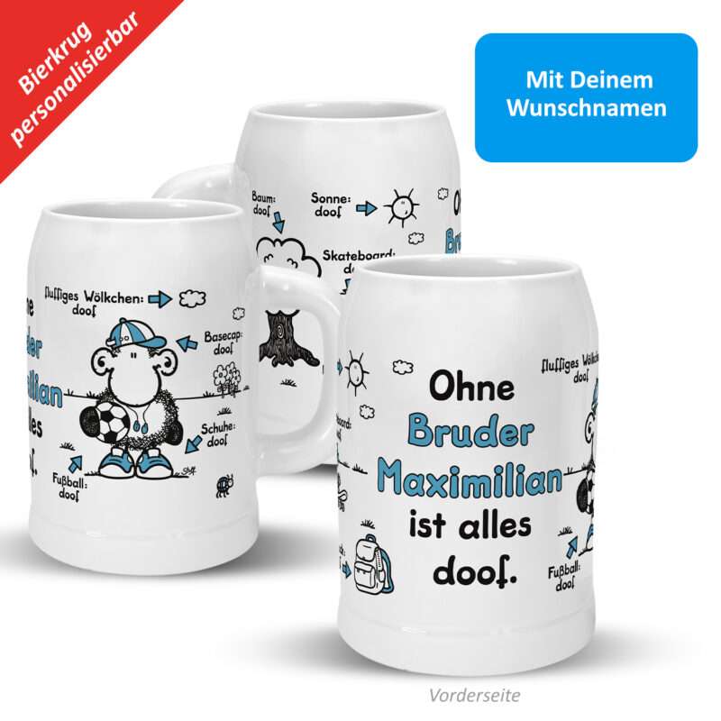 Bild von   bierkrug ohne bruder istjpg | fotogeschenkideende 🎀 Geschenke mit eigenem Foto Motiv o Text