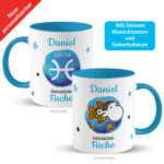 Bild von   tasse mit sternzeichen fischjpg | fotogeschenkideende 🎀 Geschenke mit eigenem Foto Motiv o Text
