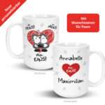 Bild von   xl tasse fuer paare ich deijpg | fotogeschenkideende 🎀 Geschenke mit eigenem Foto Motiv o Text